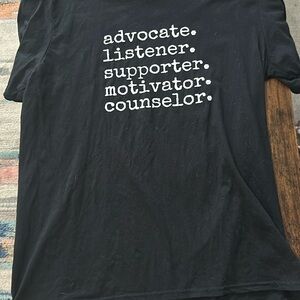 Black vinyl medium tshirt hand crafted